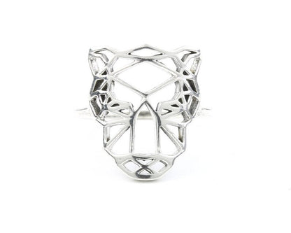 Geometric Tiger Ring