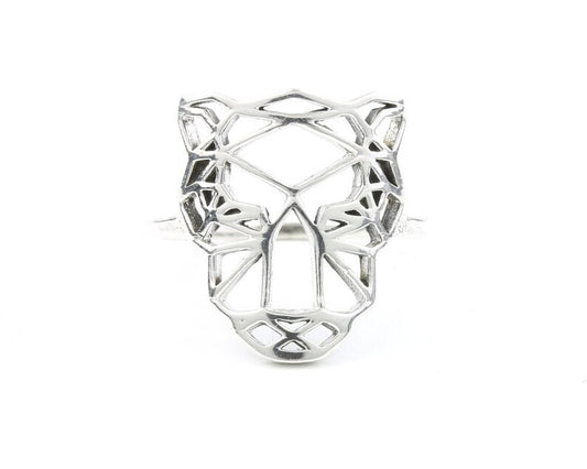 Geometric Tiger Ring