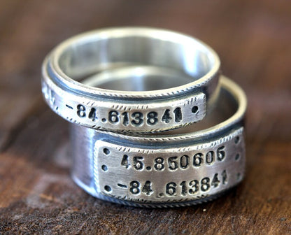Wedding Ring Set Personalized Wedding Bands