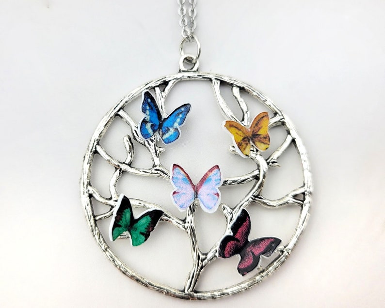 Butterfly Birthstone Necklace