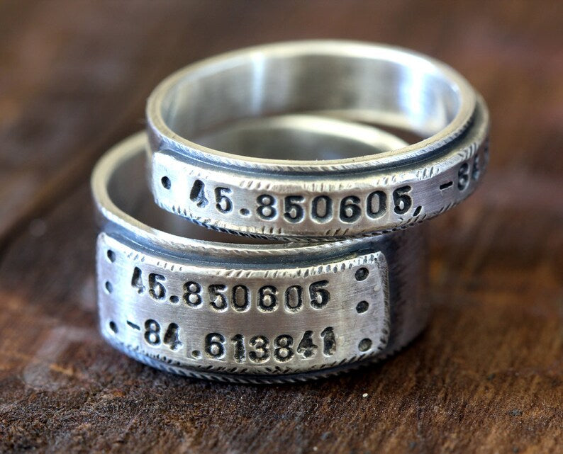 Wedding Ring Set Personalized Wedding Bands