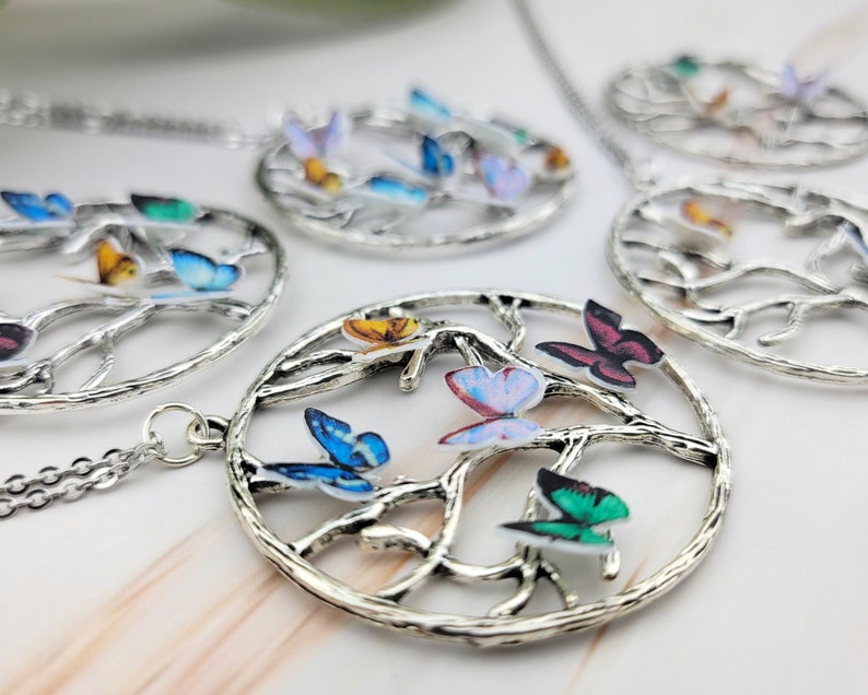 Butterfly Birthstone Necklace