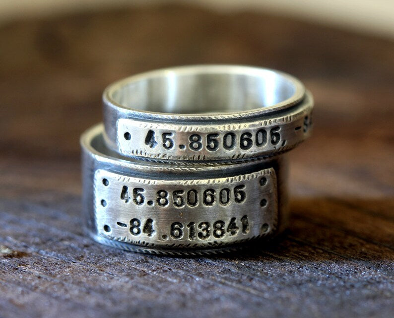 Wedding Ring Set Personalized Wedding Bands