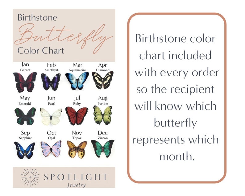 Butterfly Birthstone Necklace
