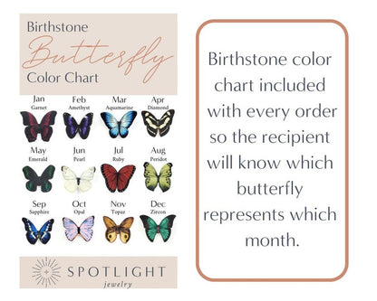 Butterfly Birthstone Necklace