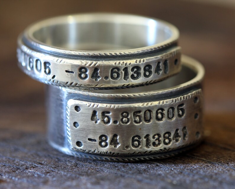 Wedding Ring Set Personalized Wedding Bands