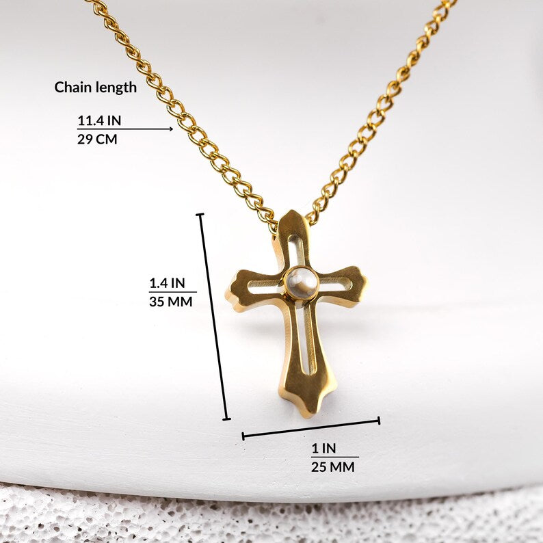 Personalized Projection Holy Bible Necklace