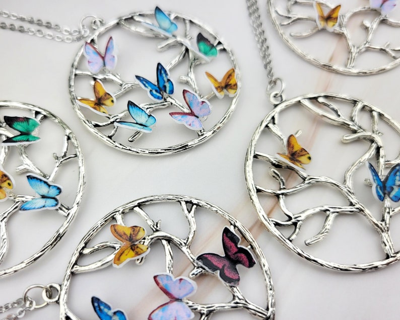 Butterfly Birthstone Necklace