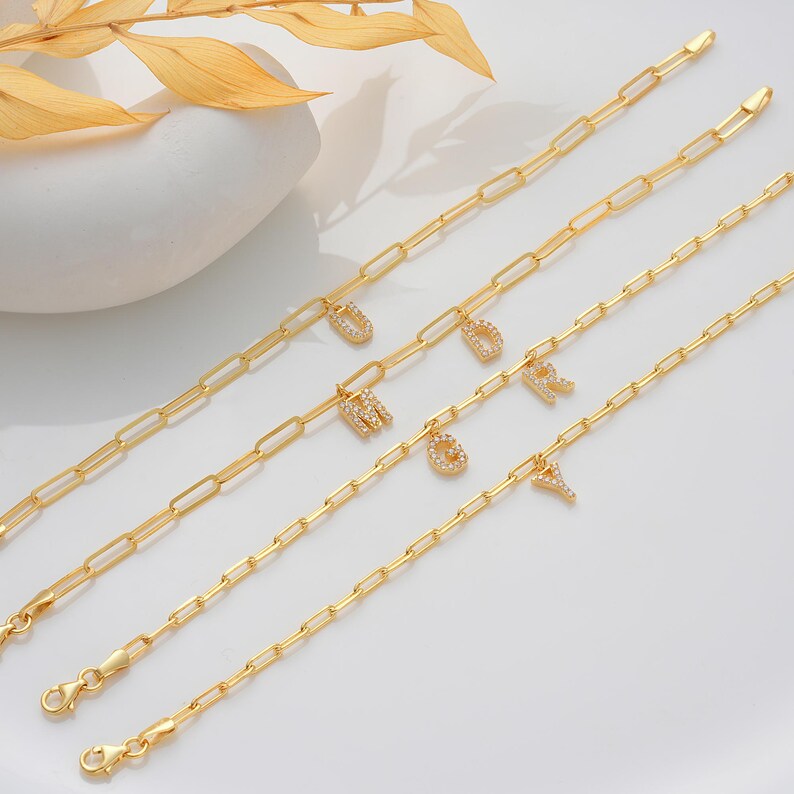 🌺Mother's Day Pre-sale🎁Minimalist Personalized Diamond Letter Bracelet