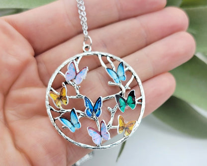 Butterfly Birthstone Necklace