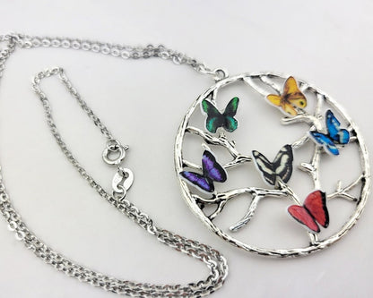 Butterfly Birthstone Necklace