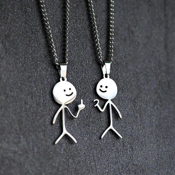 MIDDLE FINGER OR HALF LOVE NECKLACE