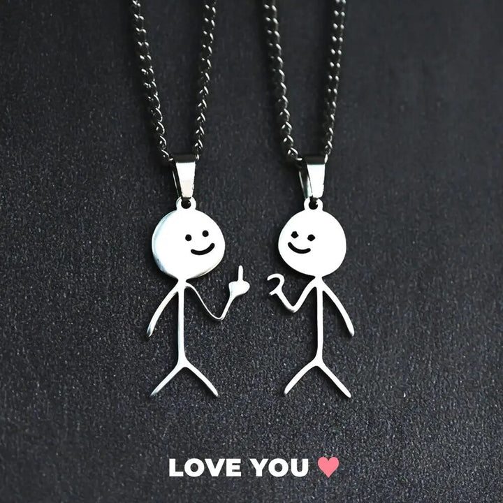 MIDDLE FINGER OR HALF LOVE NECKLACE