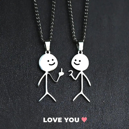 MIDDLE FINGER OR HALF LOVE NECKLACE
