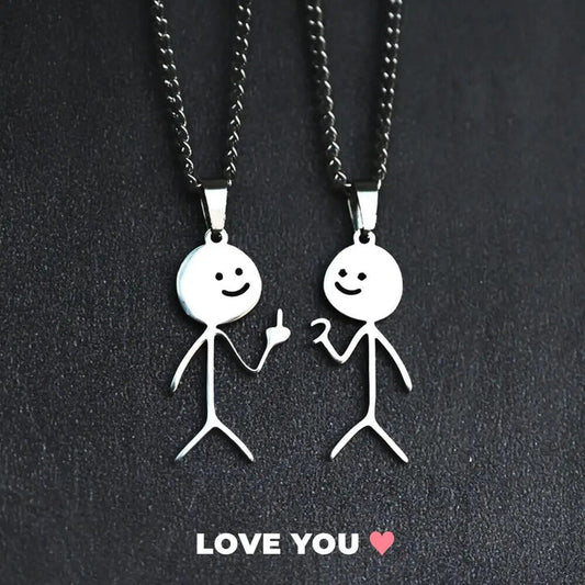 MIDDLE FINGER OR HALF LOVE NECKLACE