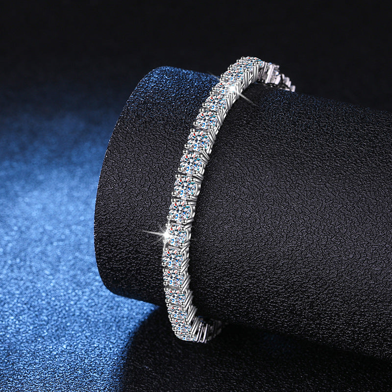 Moissanite Silver Bracelet