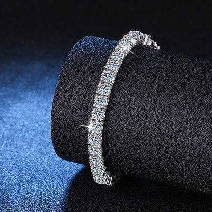 Moissanite Silver Bracelet
