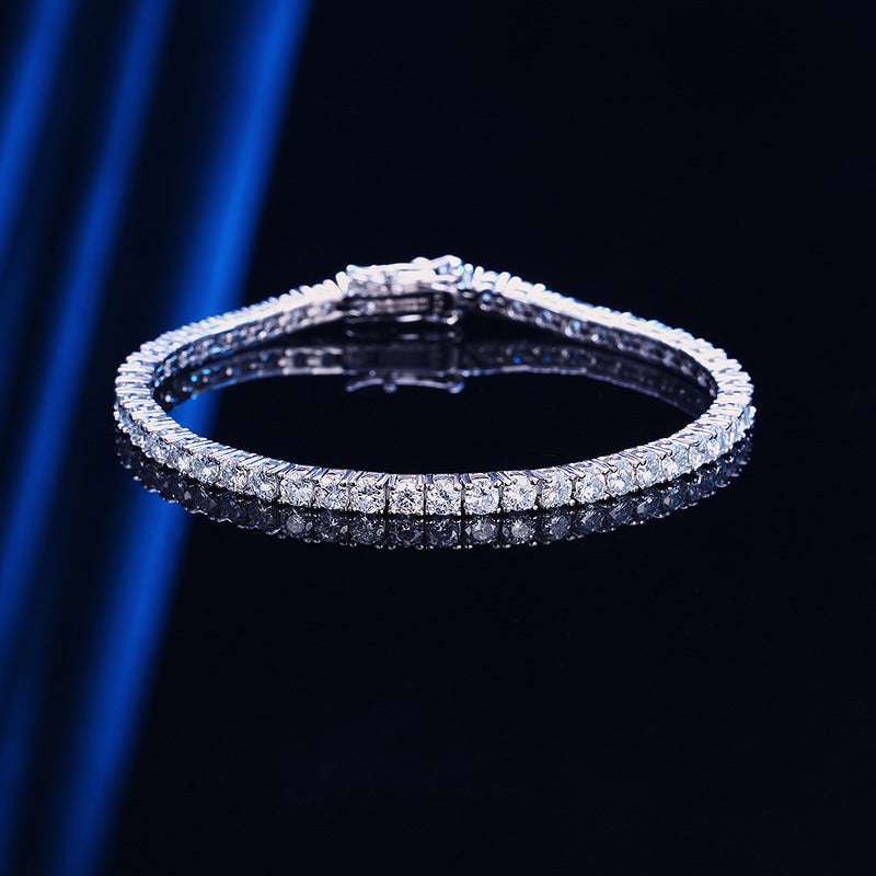 Moissanite Silver Bracelet