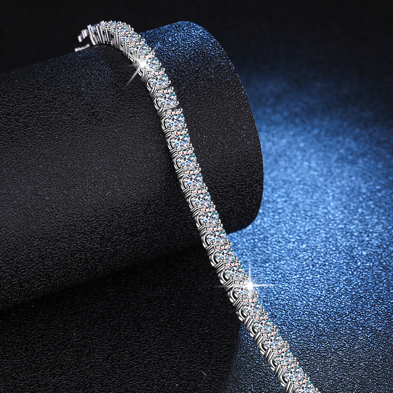 Moissanite Silver Bracelet