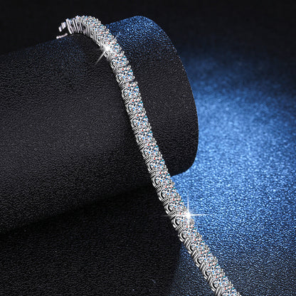 Moissanite Silver Bracelet