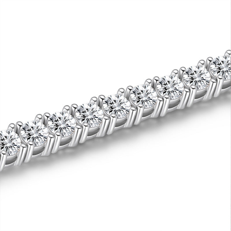 Moissanite Silver Bracelet