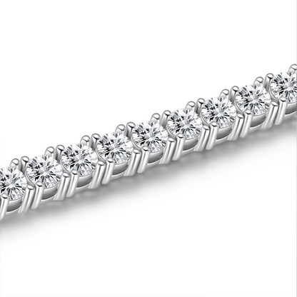 Moissanite Silver Bracelet