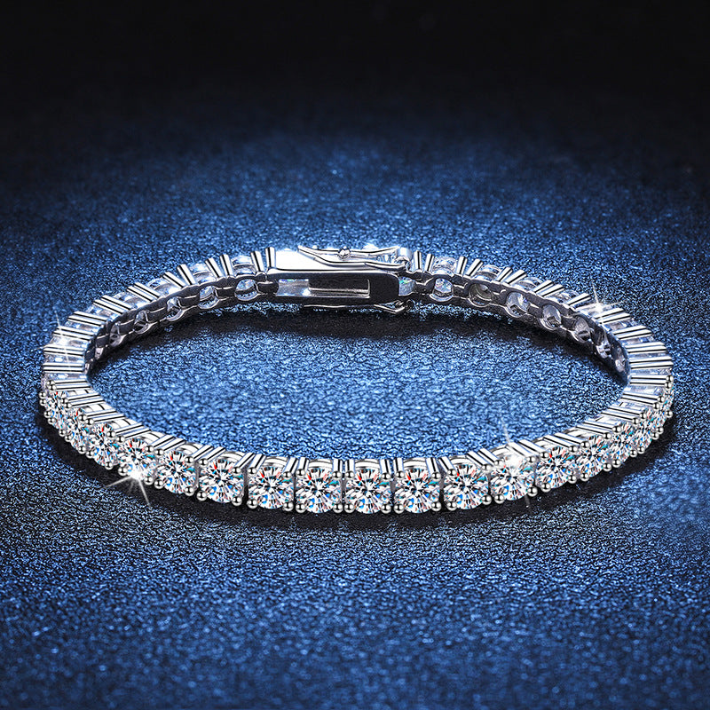 Moissanite Silver Bracelet