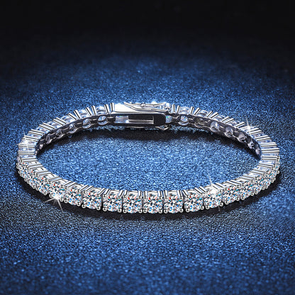 Moissanite Silver Bracelet