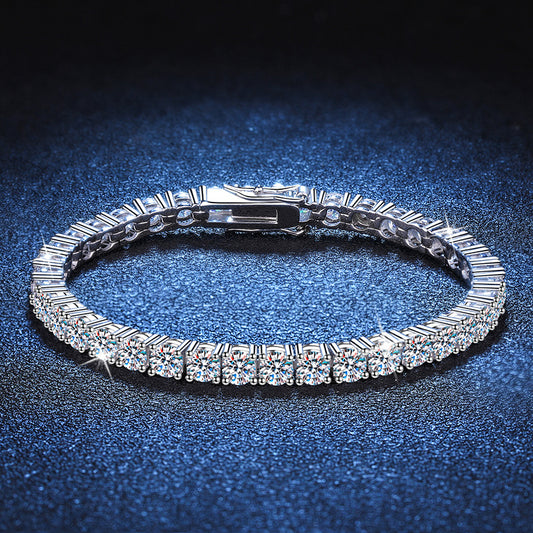 Moissanite Silver Bracelet