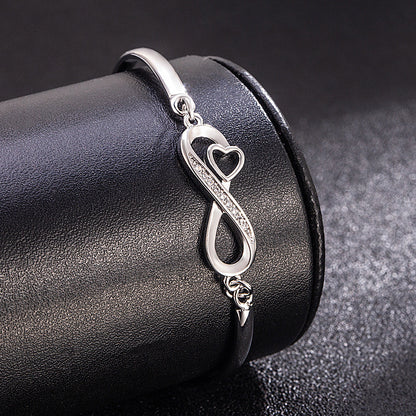 To My Granddaughter- Keep Me In Your Heart Infinity Bracelet