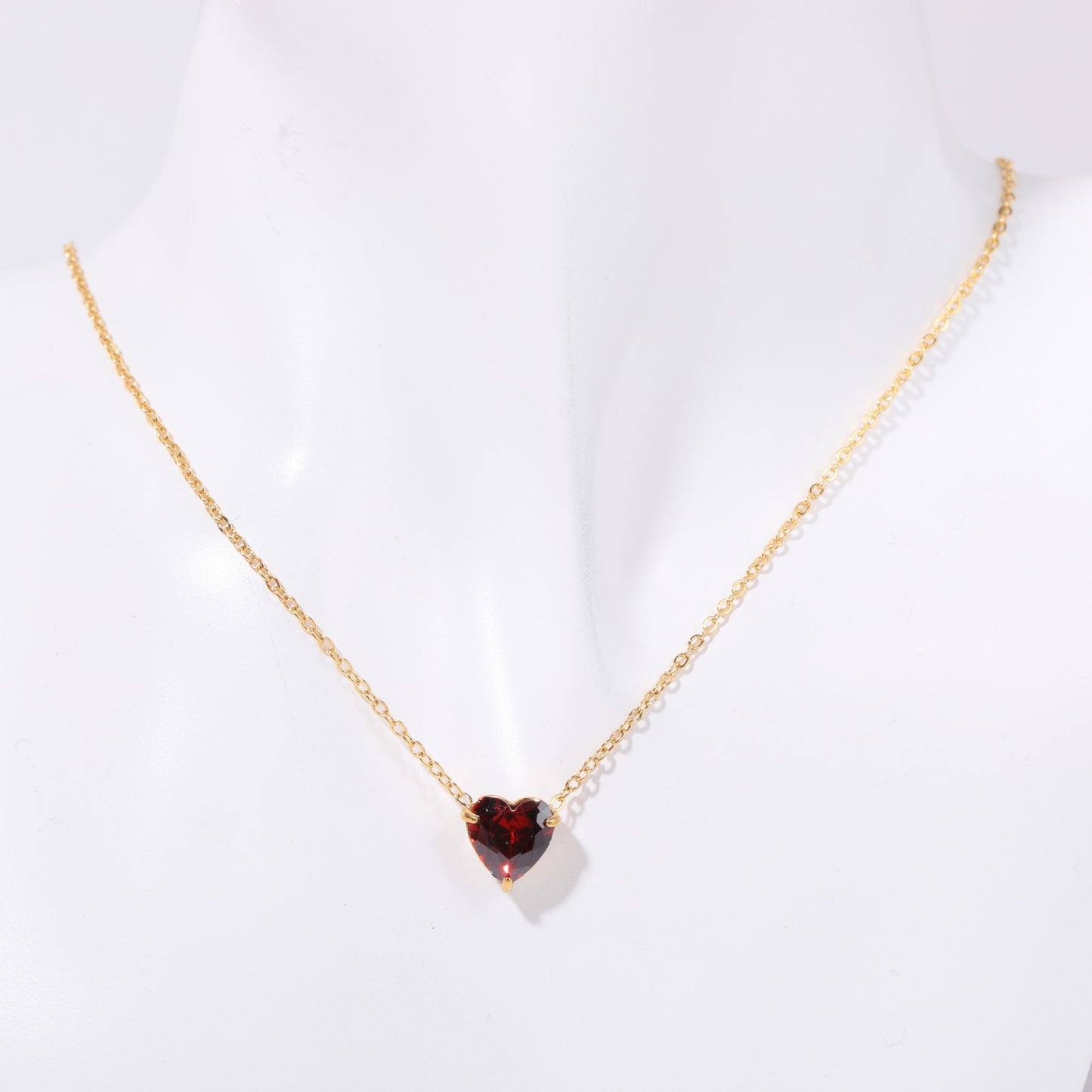Twelve - Month Birthstone Heart Pendant Necklace: A Love - Infused Treasure
