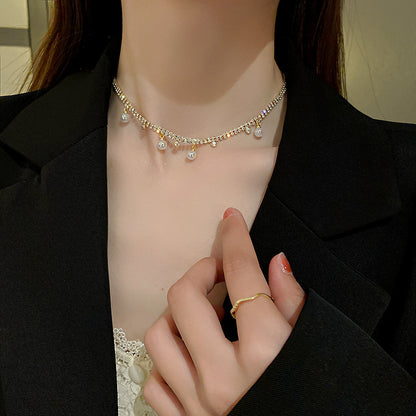 Boho Tassel Pearl Necklace