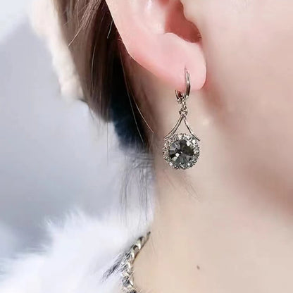 💐 Mother'Day Pre-Sale 💝- Simple Crystal & Diamond Earrings