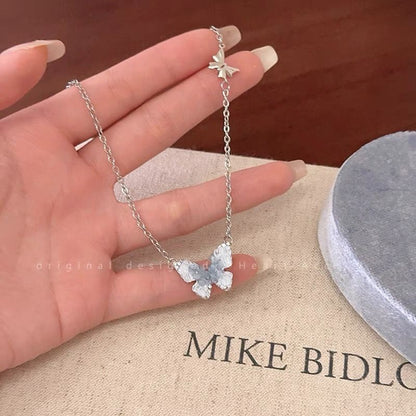 For Girls - Crystal Butterfly Necklace