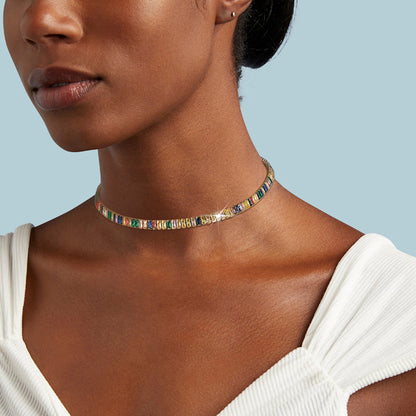 🌈Colorful Zircon Tennis Choker