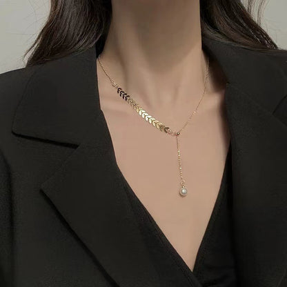 🌾Wheat Pearl Necklace