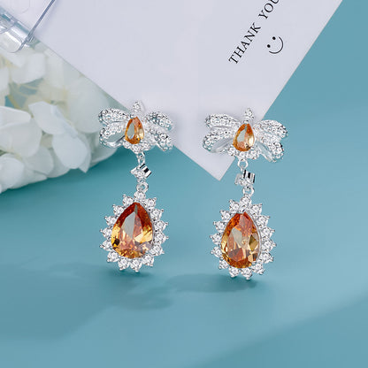 🎉NEW YEAR PRE-SALE🎁Imperial Topaz French Bow Jewelry Set