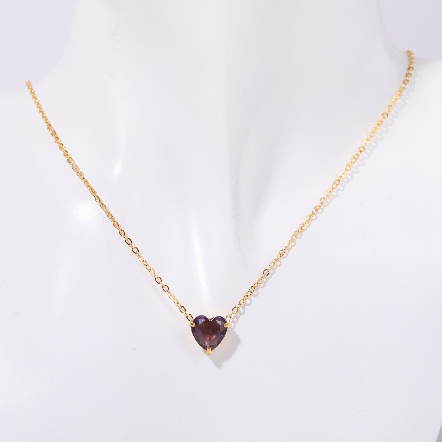 Twelve - Month Birthstone Heart Pendant Necklace: A Love - Infused Treasure