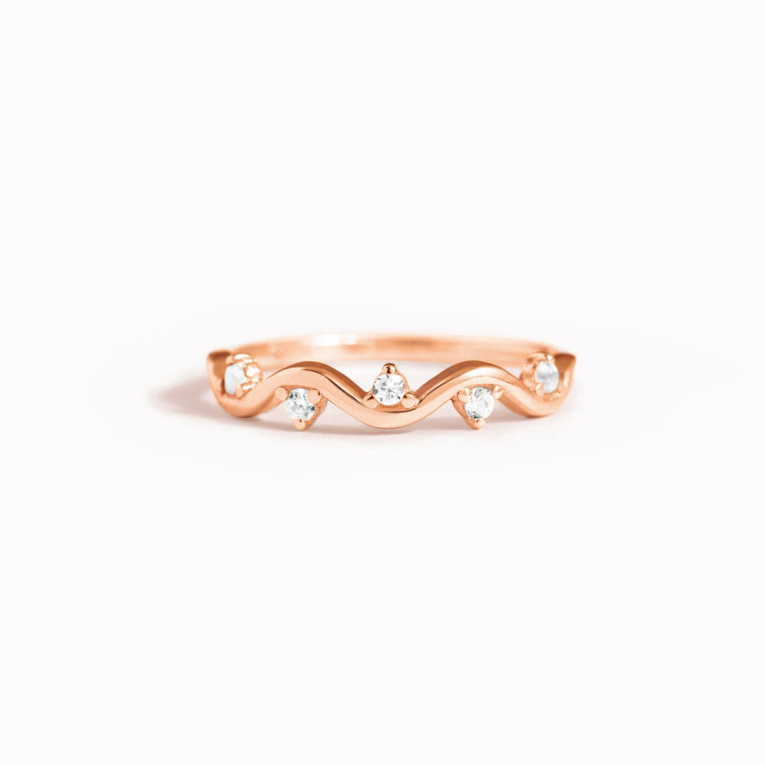 925 Sterling Silver Healing Is Not Linear Self Love Highs And Lows Wave Ring