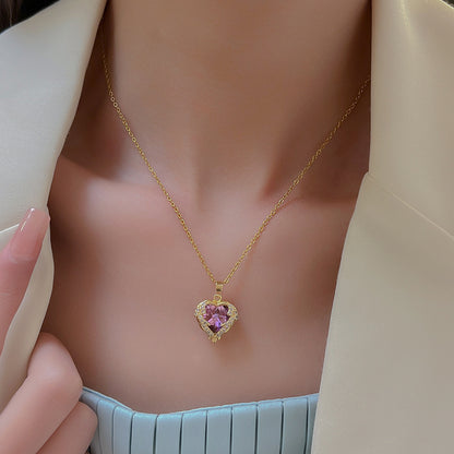 "Guardian" - Colorful Ocean Heart Pendant