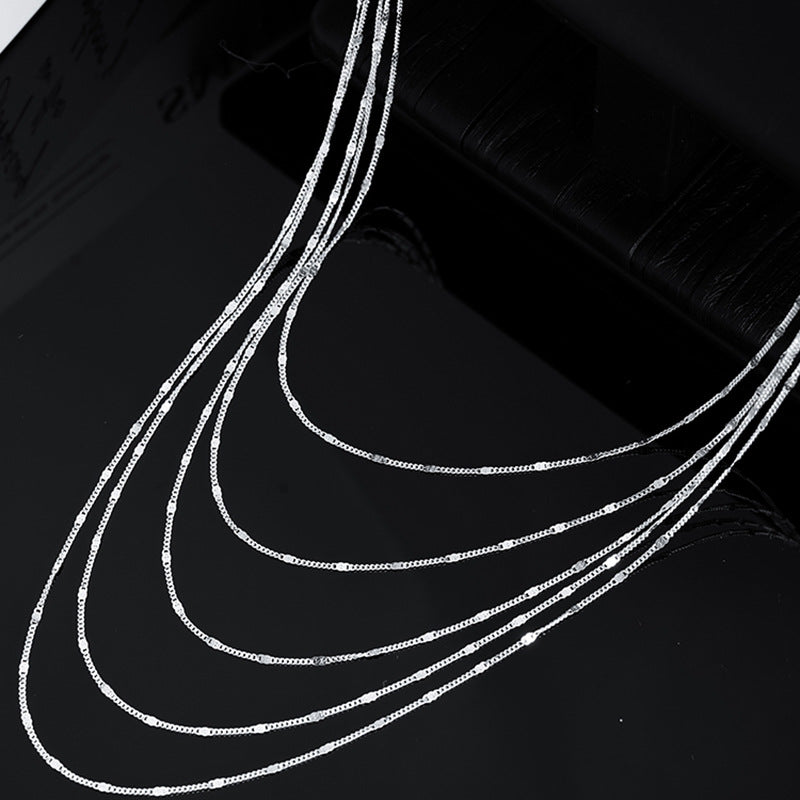 Multilayer Chain Sparkling Necklace