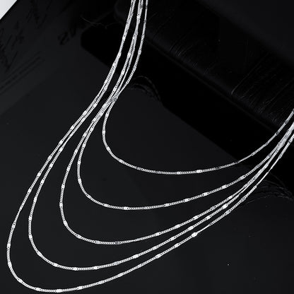 Multilayer Chain Sparkling Necklace