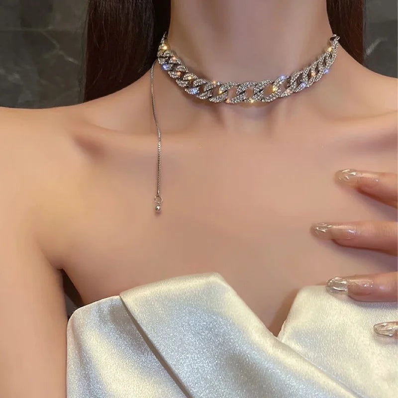Delicate Adjustable Zircon Necklace