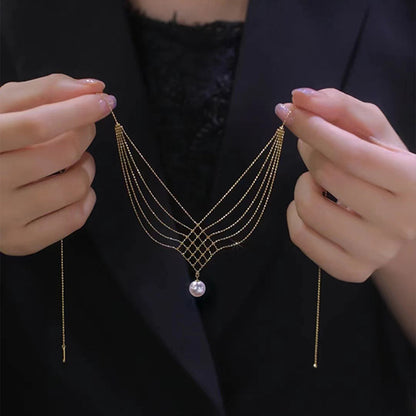 Lace Pearl Necklace