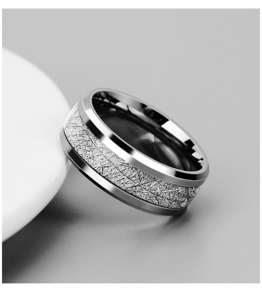 For Gentlemen-- leaf texture ring