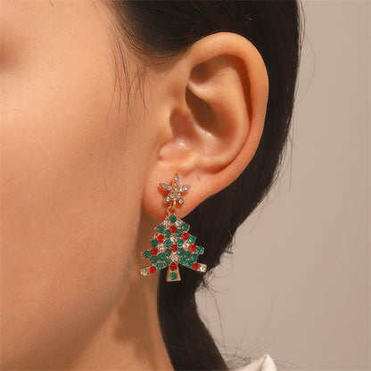 Sparkling Christmas Tree Earrings - Colorful🎄