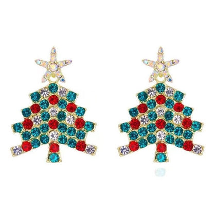 Sparkling Christmas Tree Earrings - Colorful🎄