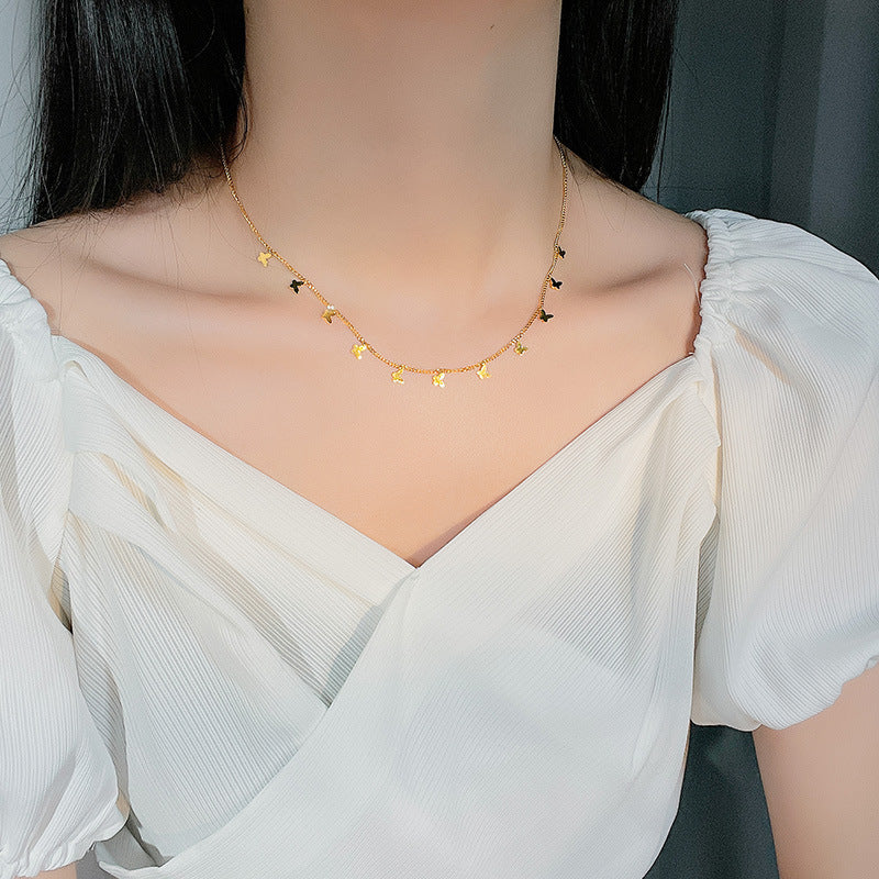 🦋Titanium Steel Chain Butterfly Clavicle Chain