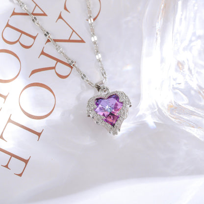 "Guardian" - Colorful Ocean Heart Pendant