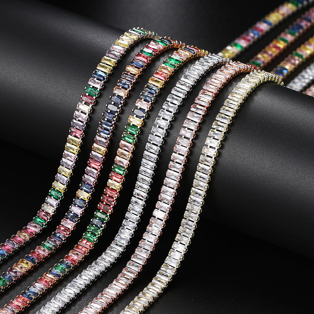 🌈Colorful Zircon Tennis Choker